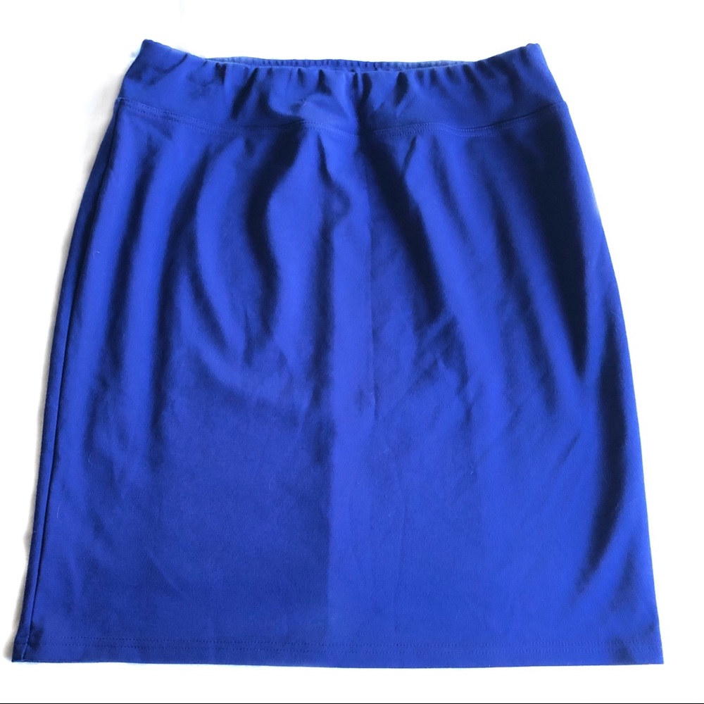 Style and Co bright royal blue pencil skirt